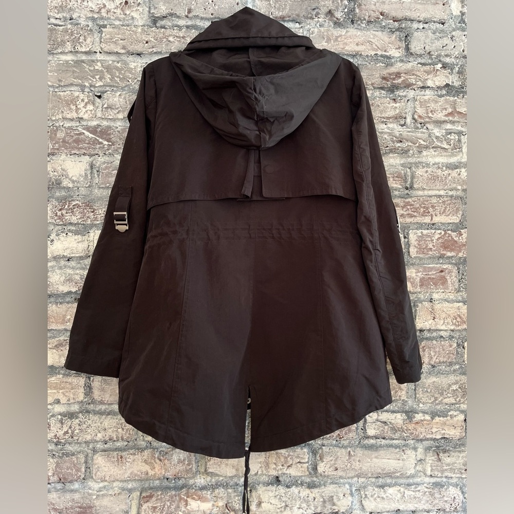 BCBGMaxAzria Black All Weather Utility PackableJacket in excellent new condition - Picture 2 of 16